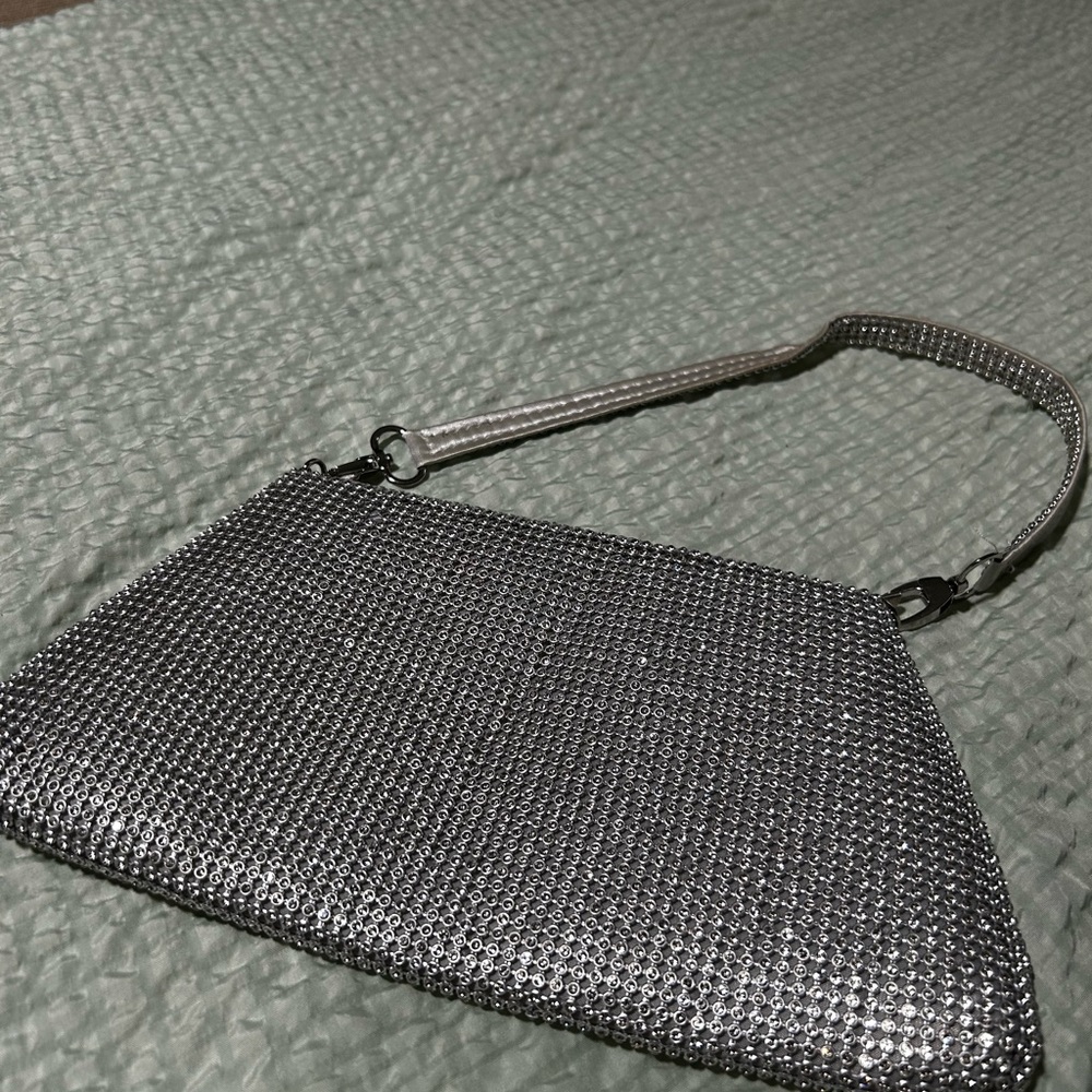 Silver Women's Wristlet Purse